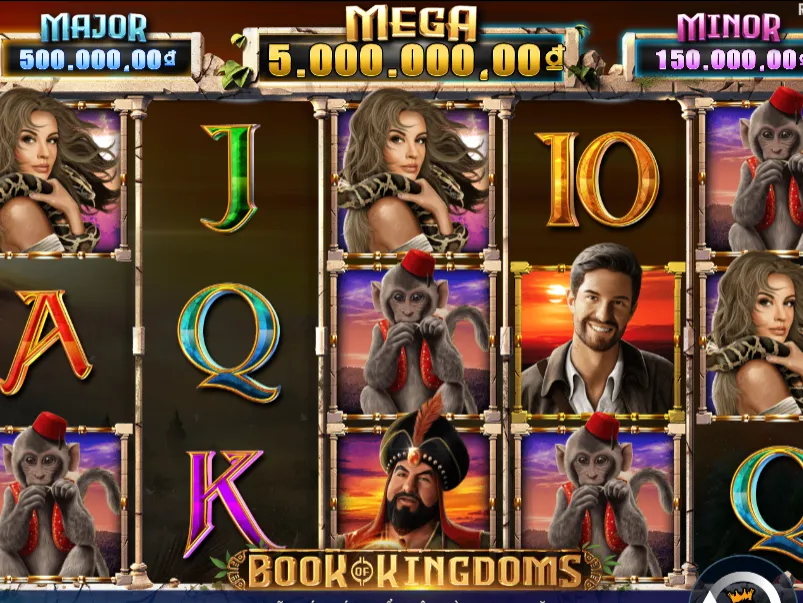 Các tính năng chơi game quay slot Book Of Kingdoms Hi888